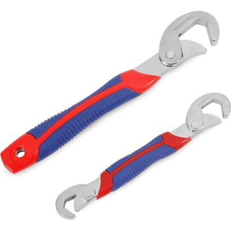 Clés Réglables Serre-Ecrou Multifonctionnelles Kit de Clés Universelles 2-pièce (1/5)