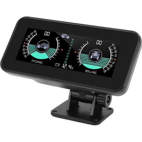 Inclinomètre de voiture Intelligent universel,jauge d'inclinaison,haute résolution,compteur de pente d'angle numérique HUD,pour Automobile (1/5)