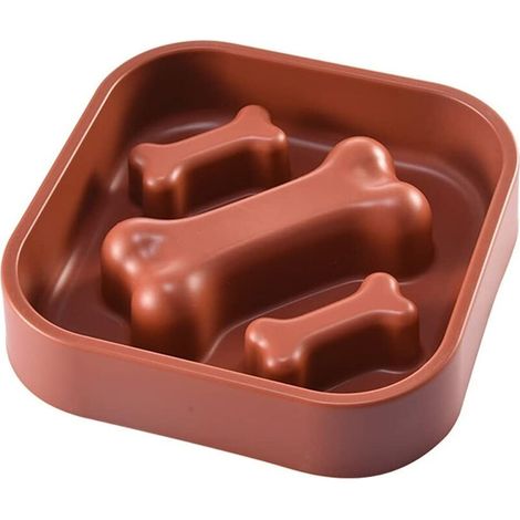 Ralentissez Feeder Dog Bowl Bowl Fun pour Chiens Anti-Choke Écuelles Anti-engloutissant Interactive Ballonnement Arrêter Bols pour Chiens en Bonne Santé Lent Manger Big Pet Bowl