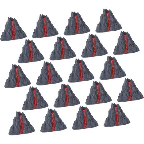 SUPVOX Jeu éducatif de 20 pièces mini statues volcan faux 8 cm (1/5)