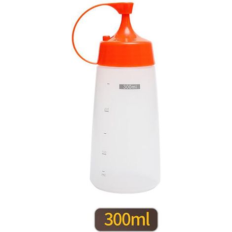 Bouteille Pression - 24 oz - HDPE Sans BPA - Embout Réglable - Pour Assaisonnements Huile Vinaigre Sauce - Lot de 3 (1/5)