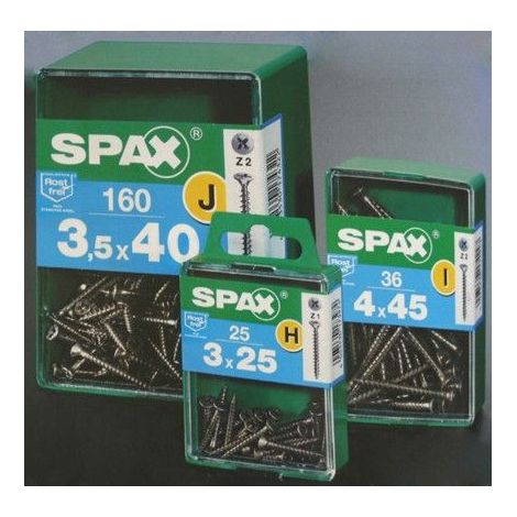 Tornillo Mad 3,5X25 Tr Spax Wirox 250 Pz Z2 C/Plana (1/4)
