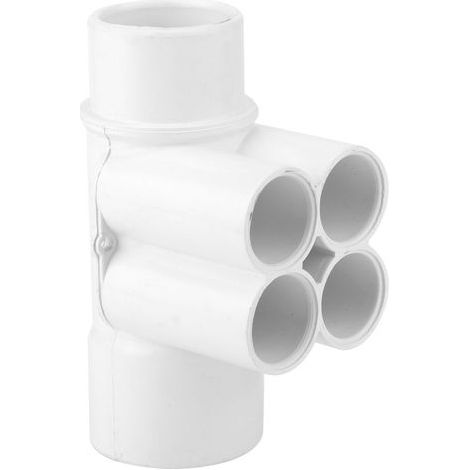 Collecteur de plomberie de piscine en PVC de 1.5" et 3/4" avec 4 ports. séparateur d'eau. accessoires et pièces pour spa (1/4)