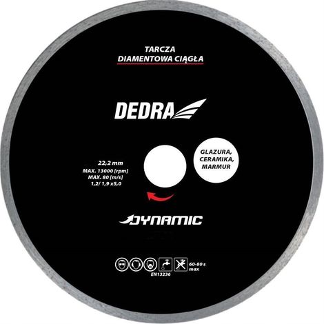 Herramienta del alicatador Dedra hp2107e disco de diamante 250 mm