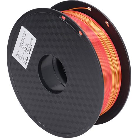 Filament PLA souple de 1,75 mm, or, bleu, rouge, enroulé avec soin, pour imprimante 3D. (1/5)