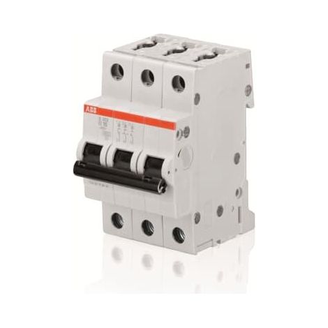 S200 Disjoncteur modulaire- 3P 4A courbe B 6000A/10kA (3 modules)-peignable 2CDS253001R0045 ABB A992650