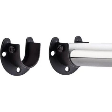 Support de tringle en U en acier inoxydable pour rideau de douche