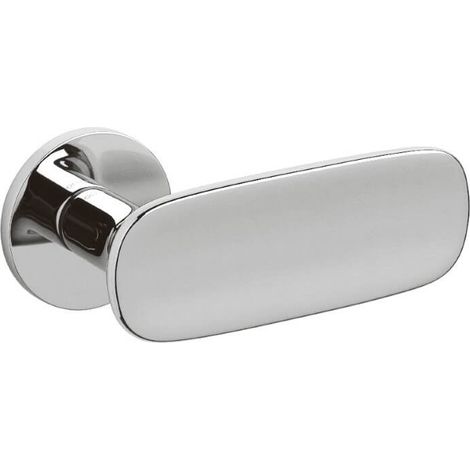 Poignée de porte design Conca sur rosace chrome - M236NSB8BCR