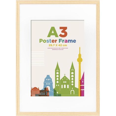 Egofine 20x25cm Bilderrahmen Weiß 4er-Set Echtglas Fotorahmen 13x18cm Wand (1/3)