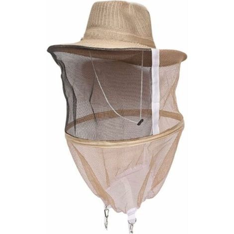Chapeau d'apiculture avec voile chapeau anti-moustique tête d'apiculteur masque facial machine à chapeau (1/4)