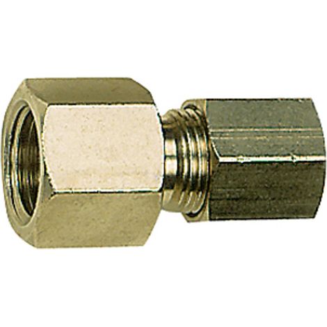 Riegler Manometerverschraubung, G 3/8 i., Rohr-Außen-Ø 10 mm, MS vern. (1/3)