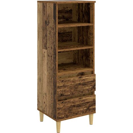 Haut Armoire Bois ancien 40 x 36 x 110 cm Bois d'ingénierie vidaXL (1/4)