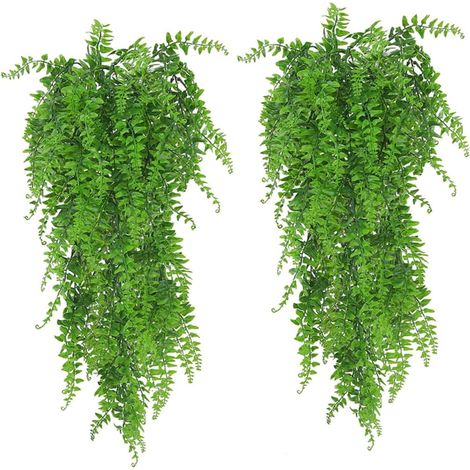 2 Pièces Plantes Vertes Artificielles Vigne D'eucalyptus Artificielle Suspendue Couronnes Artificielles Suspendues pour Fausses Vignes Extérieures Branches Artificielles Mur Fausses Plantes Suspendues (1/5)