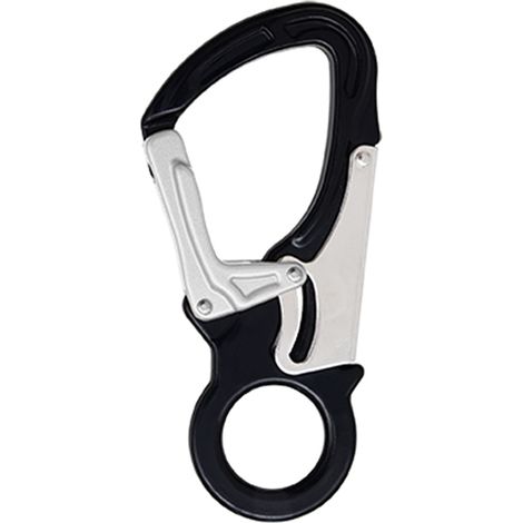 Gancio in alluminio a doppia azione con chiusura automatica, tipo Keylock apertura 25 mm - FA5022925B