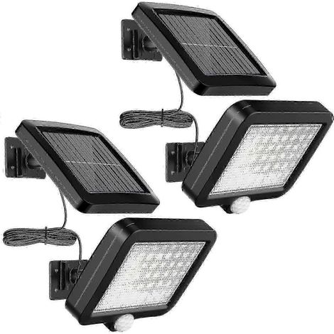 Lampe solaire extérieure à détecteur de mouvement 56 LED, étanche IP65, avec câble de 5 m [Classe énergétique A++] 2025 (1/5)