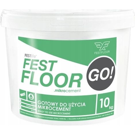FESTFLOOR GO 10 kg - FF7030 STEINGRAU Mikrozement