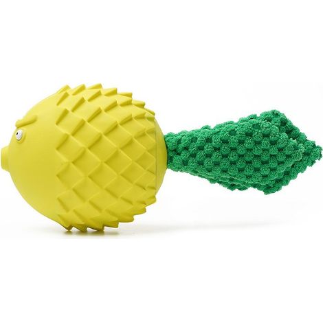 Accessori per animali domestici: giocattoli in gomma per cani, giocattoli interattivi per la pulizia dei molari, di colore giallo. (1/3)