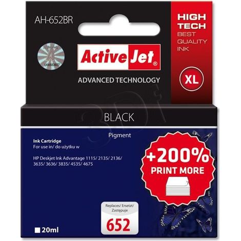 Activejet AH-652BR cartucho de tinta Compatible Negro 1 pieza(s) (1/2)