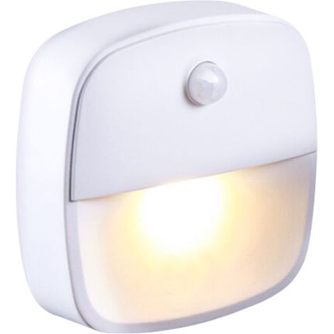 LED-Nachtlicht mit Bewegungsmelder, 1 Stück, Batterie(n) erforderlich (weiß)