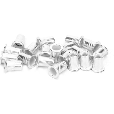200 Stück professionelle Aluminium-Nietmuttern mit Gewindeeinsatz, Befestigungsmaterial M6 (1/5)