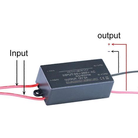 Adaptateur abaisseur de tension 85-265 V vers 12 V 2 A : solution de conversion pour ventilateur de caméra (1/4)