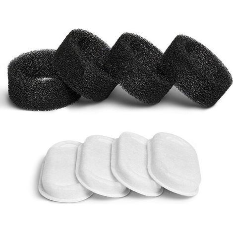Cat Water Fountain Filter, 8PCS Filters + 8PCS Sponges, Cat Fountain Filter with Resin and Activated Carbon (1/5)