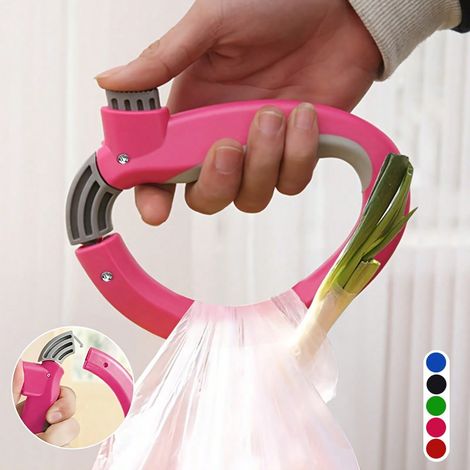 2 poignées ergonomiques pour sacs de courses, poignée de sac de courses anti-frottement, plastique ABS durable, prise confortable pour articles lourds (1/5)
