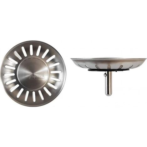 Franke – Panier de bonde manuelle 84 mm – Tige de 40 mm – Finition inox – Vidage manuel pour éviers 8,9 cm (1/5)