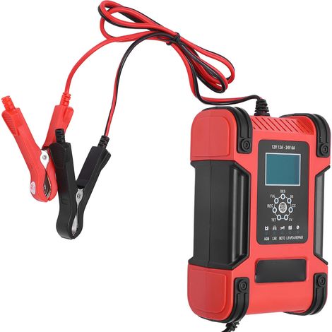 Intelligentes 7-Stufen-Ladegerät mit automatischer Batterieerhaltung, Verpolungsschutz, Wechselstrom 100–240 V, EU-Stecker (1/5)