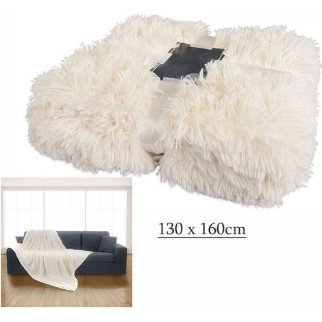 Couverture en velours flanelle super douce en polaire chaude pour enfants, flanelle, blanc, 130 x 160 cm (1/4)