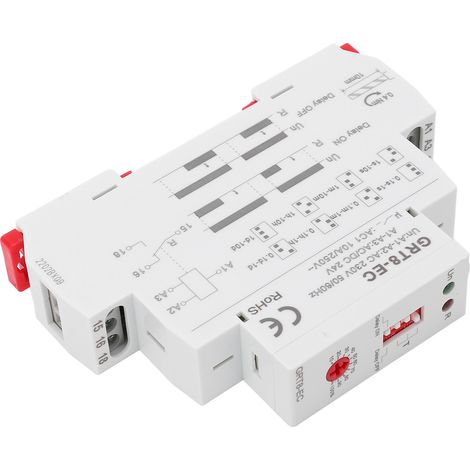 Relais temporisé multifonctionnel avec affichage LED, 230 V CA ou 24 V CA/CC (1/5)