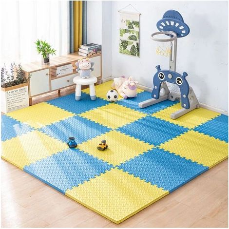 Lot de 16 tapis puzzle en mousse EVA 30x30x1 cm, protection sol, entraînement, bébé (1/5)