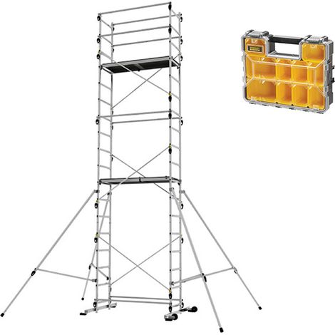 Trabattello domestico - Altezza max. di lavoro 6,65m + Organizer - TEKUP/REH-ORG