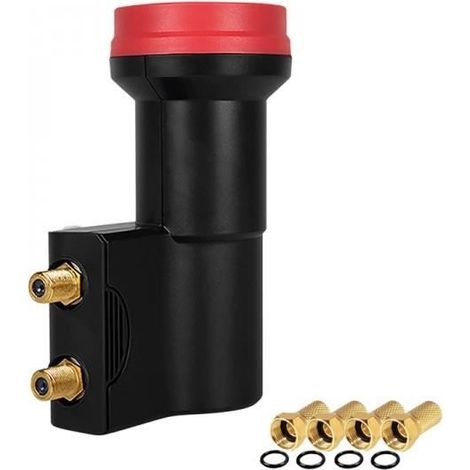 LNB Twin - MEGASAT - DIAVOLO - 0,1dB - 2 sorties - Résistance intempéries