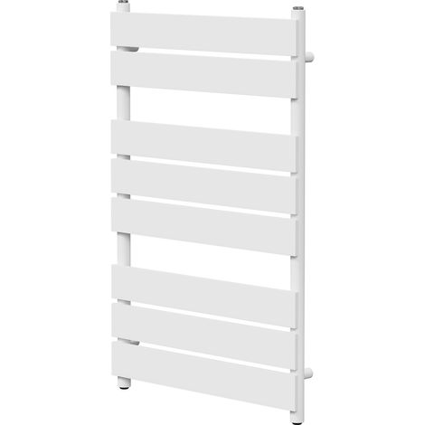 Amaldi White 800mm x 500mm Straight Heated Towel Rail (1/5)