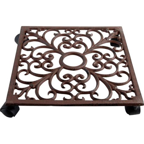 SUPPORTO CON RUOTE QUADRATO PER PIANTE 29CM (1/2)