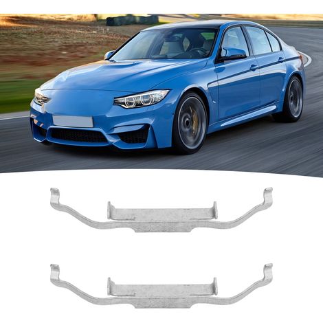 Zwei hintere Bremsbelag-Halteklammern mit Federn zu verkaufen. Teilenummer: 34211157046. Passend für BMW 3er 325Xi E46 (2001–2005). (1/5)