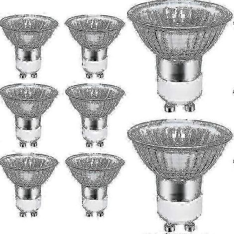 Ampoules spot GU10 2025, 50 W, 2700 K, lot de 8 pour éclairage d'accentuation (1/4)