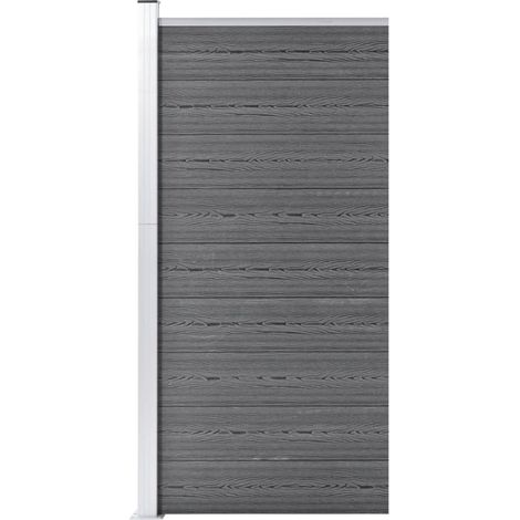 vidaXL Fence Panel WPC 95x186 cm Grey