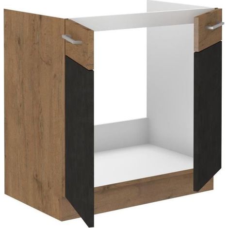 Mueble debajo del fregadero ROCK - L 80 cm