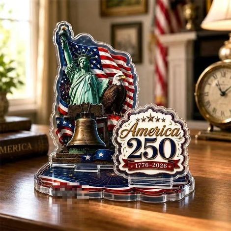 New Creative American Gedenk-Tischdekoration aus Acryl zum 250-jährigen Jubiläum – siehe Abbildung B
