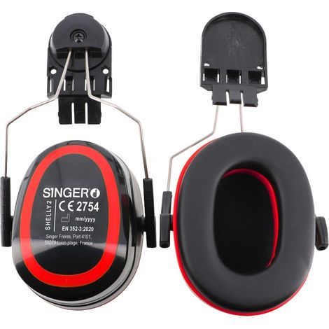 Serre-tête antibruit pour casque de protection. SNR 27,8 dB - SINGER - SHELLY2 (1/5)