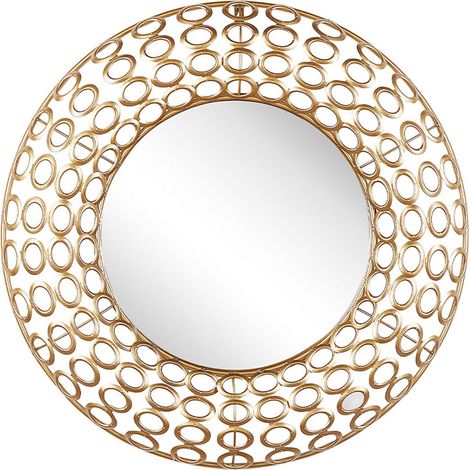 Wall Mirror BOURDON 80 cm 80 cm Metal Gold (1/5)