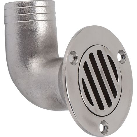 Canalisation d'évacuation de pont à 90 degrés, diamètre extérieur 1,5 po, raccords de plomberie en acier inoxydable 316 pour bateaux et yachts (1/5)
