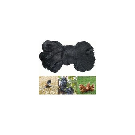 Filet anti-oiseaux en nylon à mailles de 1,5 x 1,5 cm – 5 m x 30 m – résistant aux nœuds – éloigne efficacement les oiseaux. (1/5)
