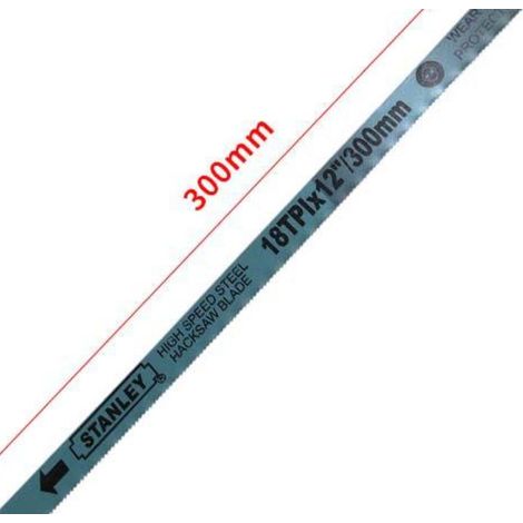 Feuille de scie, les outils épais, fines-dents à grande vitesse en acier à vits en acier à double métal lames de scie en acier, deux morceaux d'acier à haut débit 18 dents (1/2)