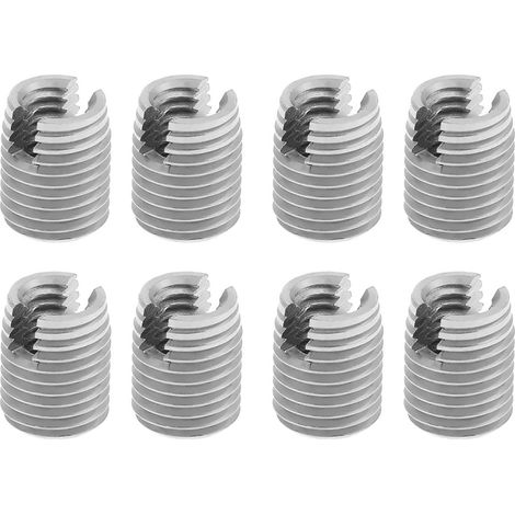 20-teiliges Set selbstschneidender Schlitzgewindeeinsätze aus Metall zur Reparatur von Spiralgewinden, M4 x 8 mm (1/5)