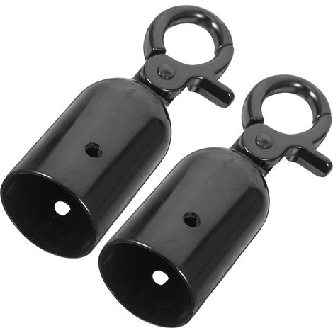 Kordelstopper aus Zinklegierung 32mm 2 Stück Schwarz mit