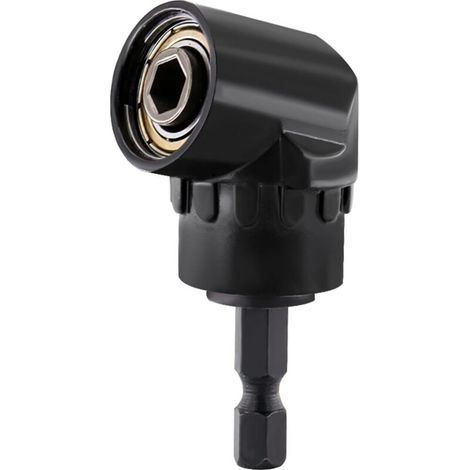 Adattatore per cacciavite ad angolo di 105°, trapano ad angolo retto, punta esagonale da 1/4", punta angolare magnetica per cacciavite a batteria, punta angolare per forare in spazi ristretti (1/5)