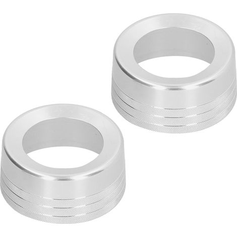 Deux boutons rotatifs décoratifs en alliage d'aluminium pour interrupteur de climatisation, compatibles avec les modèles Toyota Tundra 2014-2018. (1/5)